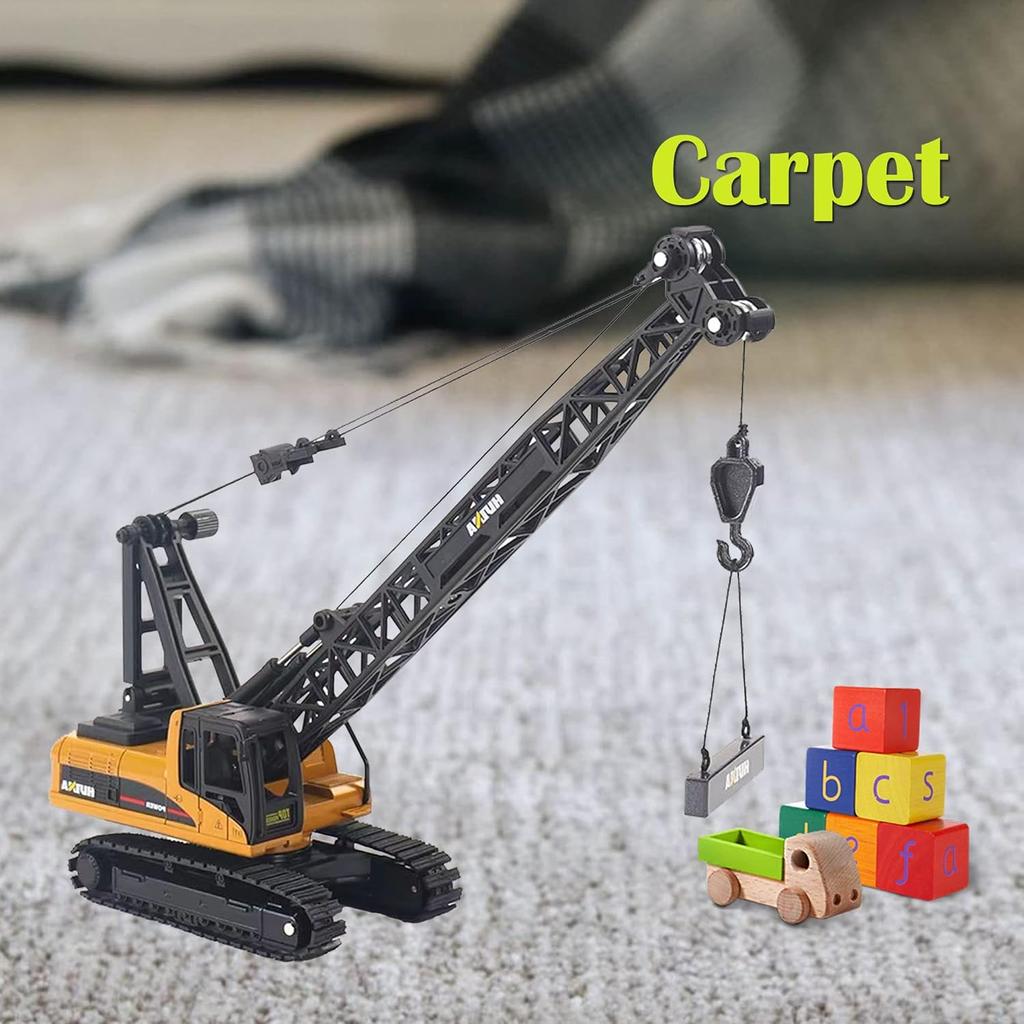 1/50 Прочный строительный металлический гусеничный кран, Автокран, Игрушки-машинки для детей, Игрушки-машинки для песочницы на улице, Подарок на день рождения Малыш Мальчик Ребенок