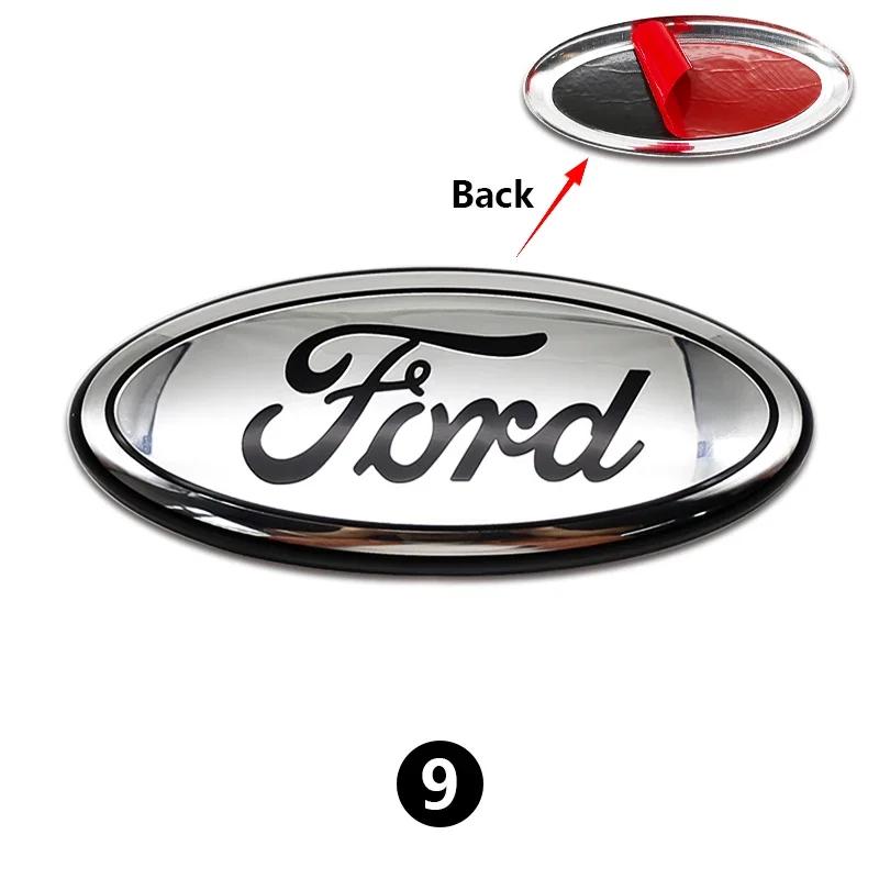 New 2026 Car Sticker Ford New 2025 Hot 12.5~22.5cm Car Front Grille Logo Hood Sticker Trunk Accessories For Ford Focus mk2 mk3 F