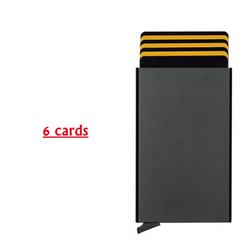 Large Capacity 6/10 Cards Holder, Men High Quality Credit Card Holder, Slim Card Case Anti-theft-RFID Auto Pop Up Travel Thin Wallets for Men