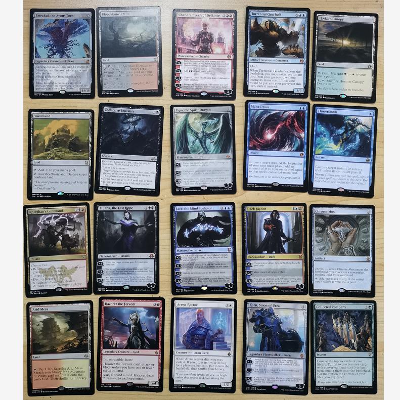 Набор из 56 голограмм Magic The Gathering Cards MTG Proxy Cards Игральные карты