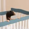 4Pcs Baby Bed Rail Covers Crib for Toddlers Infants Newborn Green