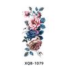 New Design 3D Black Realistic Temporary Tattoo Fire Lion Tiger Wolf Flower Skull Halloween Fake Half Arm Sleeve Tattoos Stickers