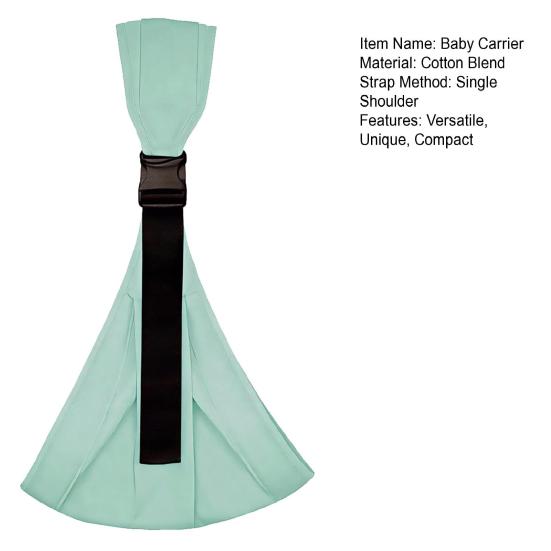 Слинг-рюкзак для младенцев с мягким вкладышем Эргономичная поддержка для ношения на бедре для новорожденных и малышей Регулируемый удобный слинг-шарф для использования на улице без рук