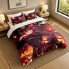 3Pcs Bedding SetGenshin Impact Soft Bed Sheet and Two Pillowcases Home Bedroom Decor