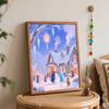 Disney Digital Oil Painting Art Kit Frozen Winter Snow Scene Handmade Coloring Painting Home Decor