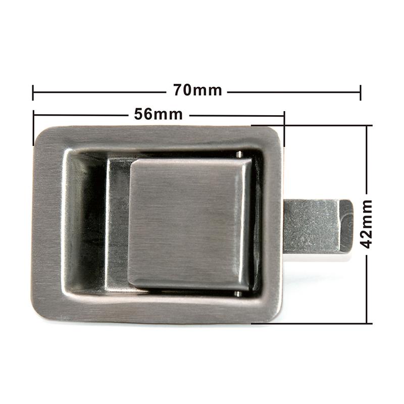 304 Stainless Truck Trunk Cabinet Lock Pickup Yacht Boat Cupboard Accessories Bus Handle Locker Marine Accessories