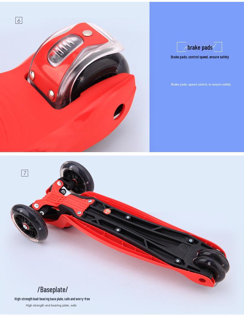 21st Water Ripple Kids' Scooter, Light-Up Wheels, Ages 2-15