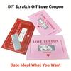 20Pcs Scratch-Off Cards Love Coupons DIY Valentine's Day Party Game Card with Scratch Off Stickers for Wedding Anniversary Gift