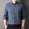 Seamless Shirt Men's Autumn New Casual Business Long-Sleeved Shirt Solid Color Versatile Casual Top Trendy