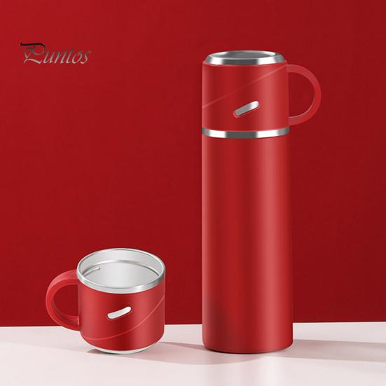 Портативная бутылка для воды из нержавеющей стали, герметичная двухслойная чашка с вакуумной изоляцией, большая емкость, пищевая посуда для напитков, модная автомобильная кружка для воды