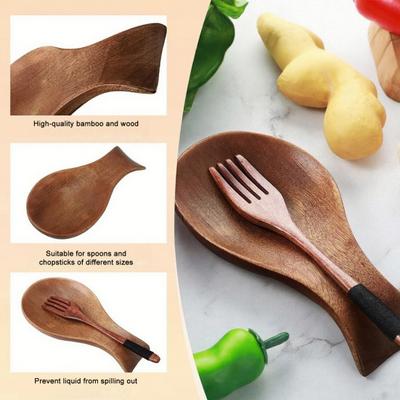 Подставка для ложки Держатель для кухонной ложки Деревянная подставка для кухонных принадлежностей Кухонная столешница Подставка для лопатки Сушилка для посуды