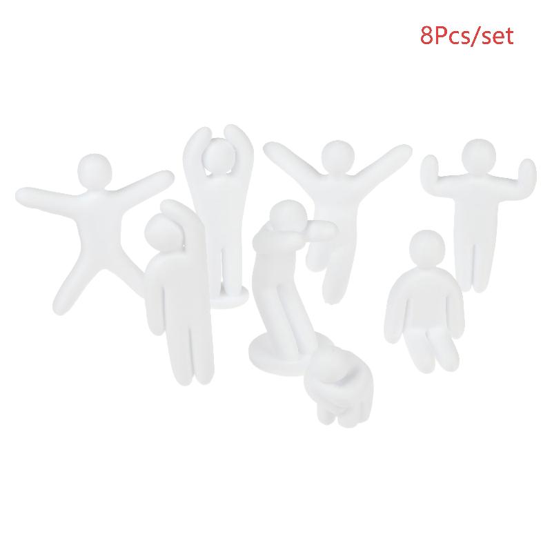 3/8 шт. 3D-печатная фигурка человека, украшение, DIY, раскрашиваемая мини-фигурка человека, модель статуэтки для стола, декоративные игрушки для демонстрации