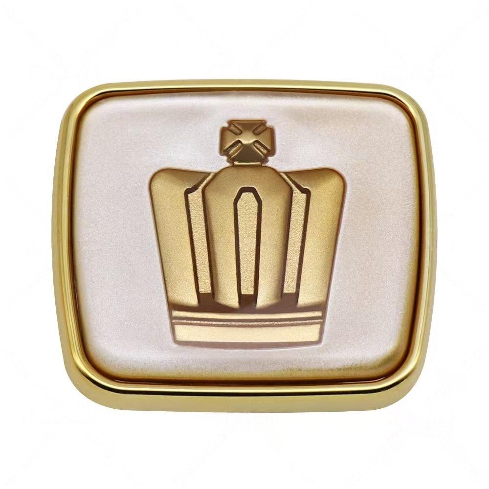 3D ABS Crown Logo Badge Sticker Side Fende Emblem Decal High-Quality Automotive Exterior Accessories