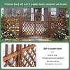Outdoor Anti-Corrosion Wood Trellis Garden Gate