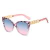Новые винтажные солнцезащитные очки «кошачий глаз» женские с градиентной цветной оправой, дизайнерские брендовые роскошные солнцезащитные очки, очки, УФ400