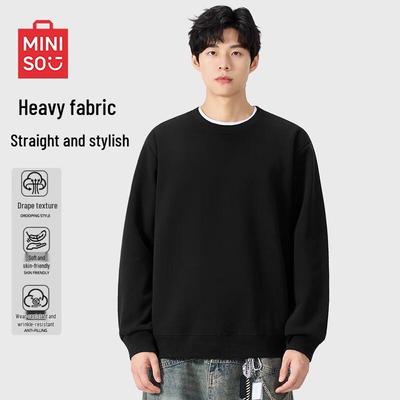 MINISO Унисекс свободная тяжелая толстовка с капюшоном