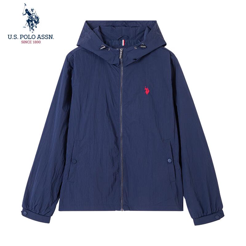 НАС. АССН ПОЛО. Мужская повседневная куртка с капюшоном, ветрозащитная и водонепроницаемая