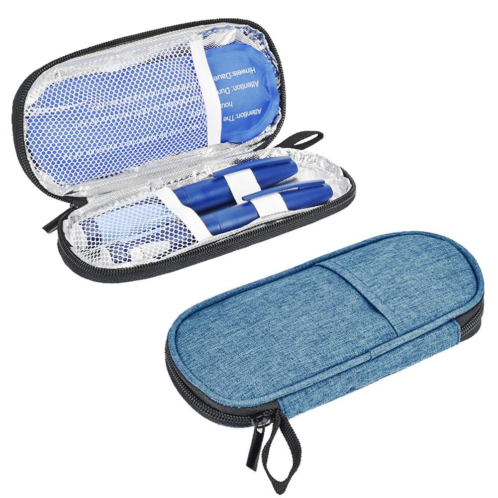 Портативная сумка-холодильник для инсулина, водонепроницаемая сумка-холодильник для диабетического инсулина из полиуретана, многоразовая сумка для холодной заморозки для диабетических лекарств