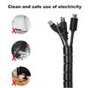 Cable Management Sleeve Flexible Cable Sleeve Wrap Cover Organizer Cable Tube Hider for Home Office