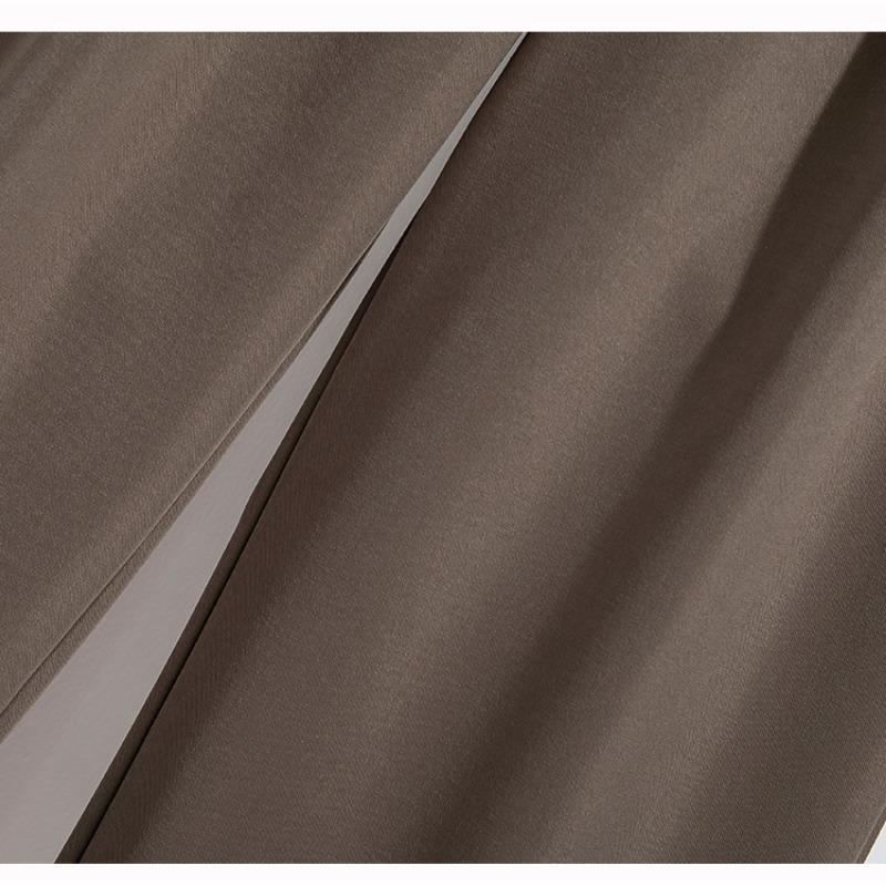 Женские брюки больших размеров на весну и осень, широкие брючные костюмы с завязками, повседневные прямые брюки с драпировкой