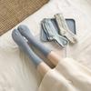Осенне-зимние толстые теплые женские носки шерстяные кашемировые длинные термоноски женские повседневные однотонные японские милые носки с оборками