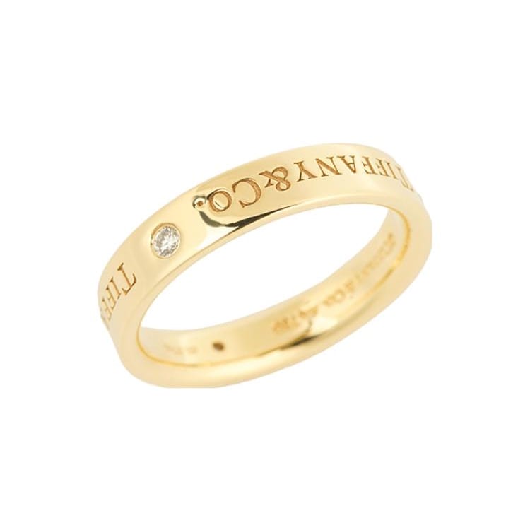 TIFFANY & CO. Тиффани и Ко. Коллекция 18-каратных золотых колец Унисекс GRP10240