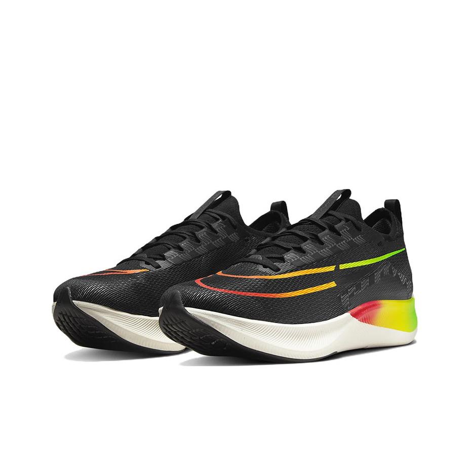 Nike Кроссовки Nike Zoom Fly 4 Черный Мульти Мужские Зелено-Ударный Полностью-Оранжевый Вольт DQ4993-010