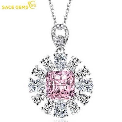 Классический роскошный циркон для женщин кулон ожерелье ювелирные изделия свадебное обещание вечерние подарок