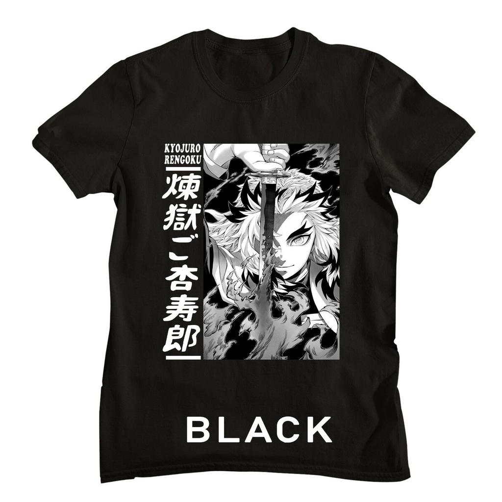 Men's Graphic T-shirt Cotton Crew Neck Kyojuro Rengoku Cool Slayer Demon Anime Short-Sleeve Unisex T-Shirt