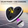 Solar Powered USB RGB Heart-shaped Dynamic Gradient LED Car Interior Ambient Light Auto Windshield Neon Night Light Decoration