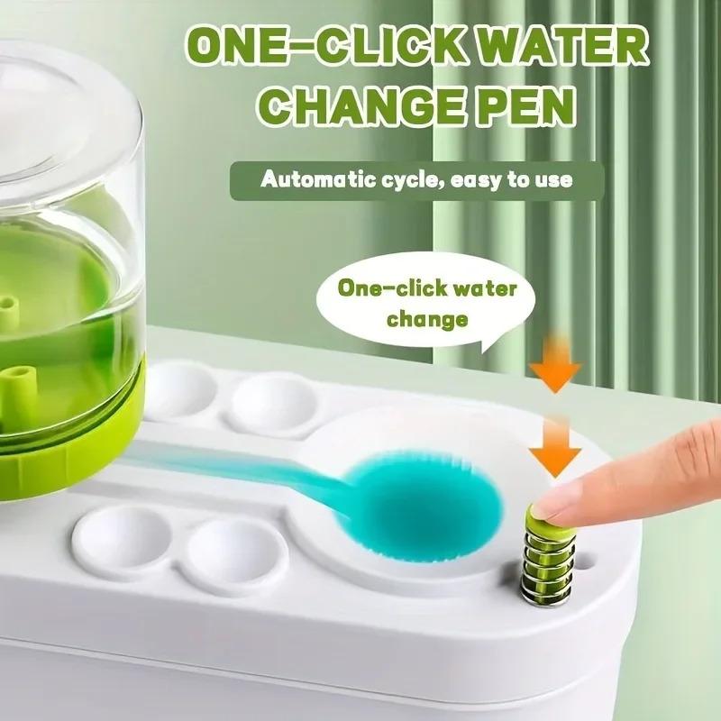 Paintbrush Cleaner Art Tool Water Droplet with Water Circulation System for Watercolor Brushes (Used by Students and Artists) Mass Air Flow 3