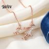 Family Jewelry Gift Mother Daughter Necklace for Mom Sparkling Rhinestone Girl Elegant Pendant Mother's Day from Heartwarming