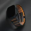 Titanium Fluoroelastomer Rubber Band for Apple Watch Ultra 3 2 49mm Series 10 11 46mm Strap for Iwatch 9 8 7 45mm 6 5 SE 3 44mm