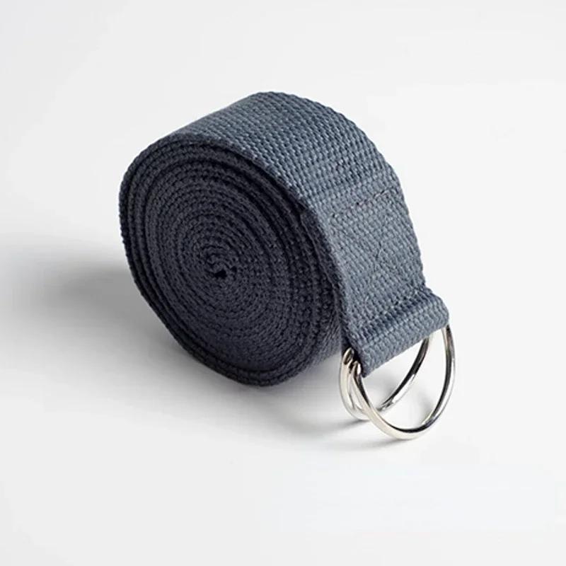 Yoga Strap Adjustable D-Ring Buckle Gives Flexibility for Yoga Stretching Durable Cotton Exercise Straps