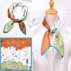 100% Real Silk Neck Scarf For Women Print Silk Square Scarf Neckerchief Fashion Bufanda  New Elegant Foulard Femme 65x65cm