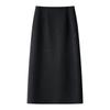 Women's High-Waist Black Bodycon Midi Skirt - 2025 Spring Collection