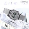 Casio Женские цифровые часы Retro Simple Mesh