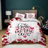Комплект постельного белья Love Heart Duvet Cover Set King Queen Twin Size Romance Wedding Heart Shaped SoulMate Polyester Bed Set для женщин и пар