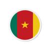 Aimant Rond - Cameroun - 6 Cm - Multicolore - 50 Pièces - Résine Synthétique