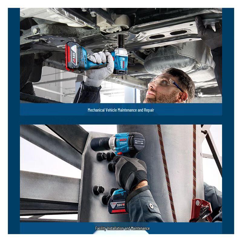 Bosch GDS 18V-350 Cordless Impact Wrench CN plug (adapter included)