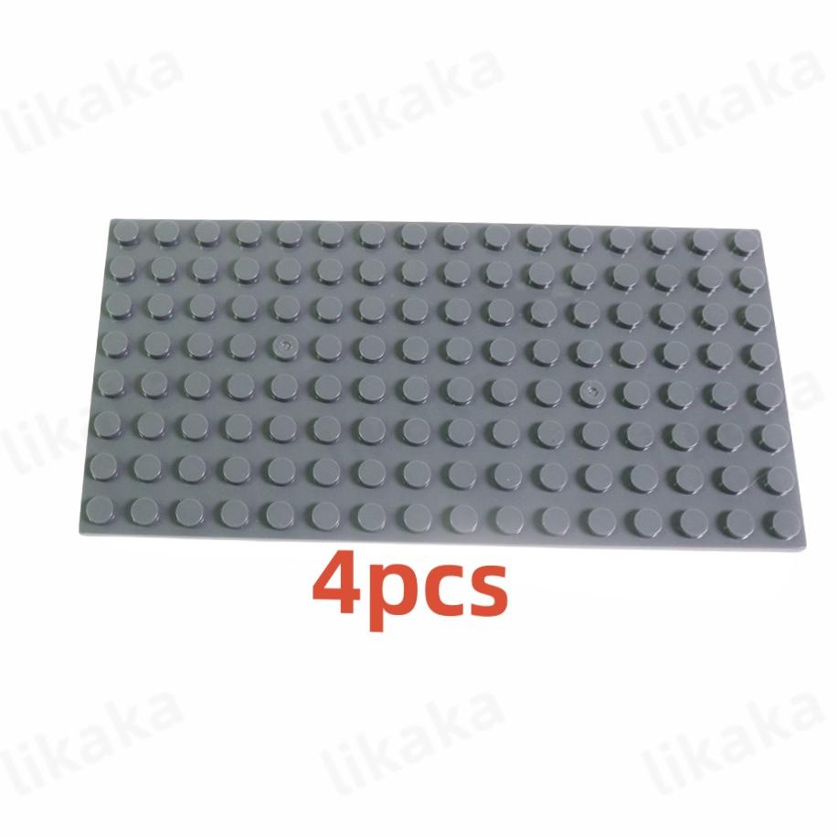 8*16 точек, пластиковые строительные блоки, 4 шт., базовые пластины, совместимые с городскими классическими игрушками, мини-блоки, базовые пластины, детали для детей