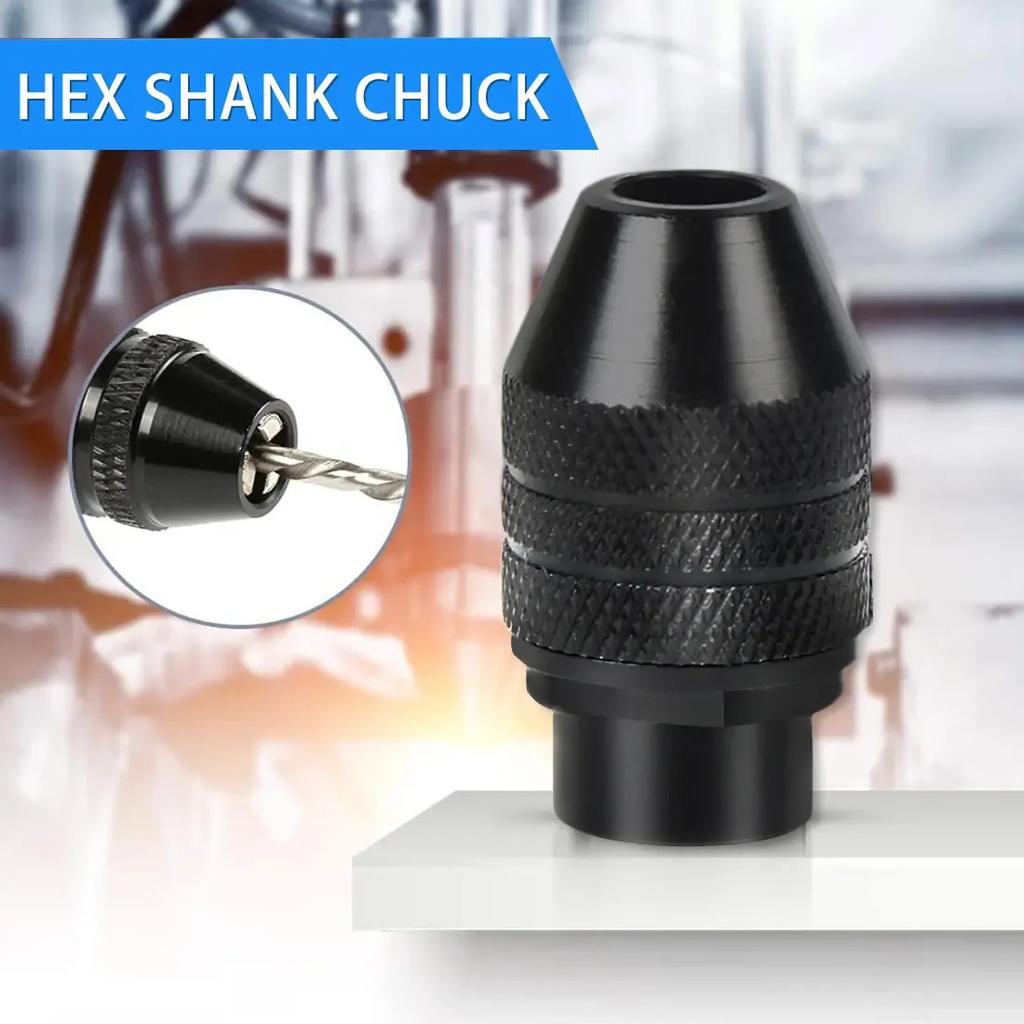 1 шт. Многозажимной быстросменный патрон без ключа Универсальный патрон Замена для Dremel 4486 Вращающиеся инструменты Сверлильные принадлежности Инструменты Milwaukee