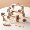 Набор деревянных блоков с животными для имитации Монтессори Игрушки для складывания в форме животных Декор для вечеринки по случаю дня рождения