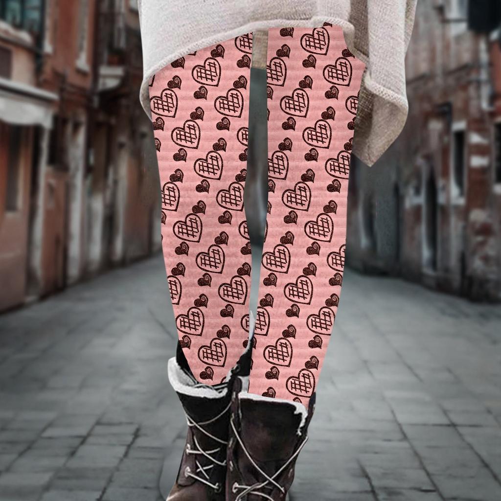 Женские брюки, эластичные мягкие хлопковые леггинсы с принтом, повседневные домашние пижамы