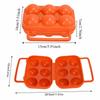 3 Pcs Sturdy Shockproof Egg Storage Carrier ABS Egg Container Egg Organizer Box  Outdoor Camping