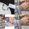 Stylish Alloy Plated Blue Butterfly Womens Bracelet Chic Summer Accessory