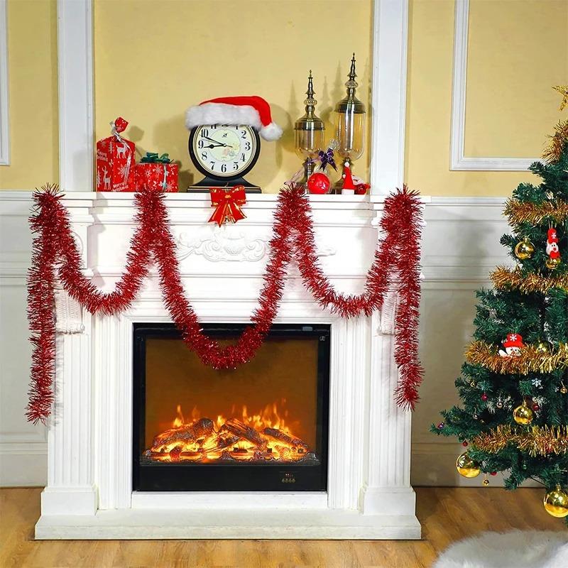 2M Рождественское украшение Цветная лента Рождественская елка Подвесные украшения для домашнего декора Новый год 2026 DIY Принадлежности для украшения вечеринки