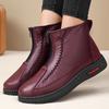 Women's Fashion Warm Padded Lining with Ankle Support Comfortable Soft Elastic Cushioning Waterproof Non-slip Casual Snow Boots Cotton Shoes.