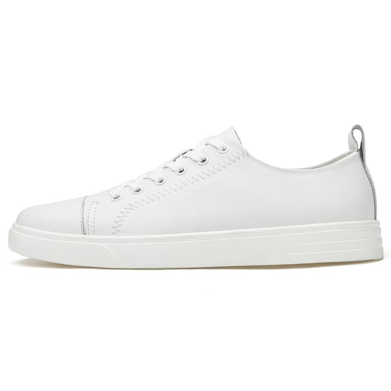 Роскошные модные кроссовки, новые мужские повседневные туфли, белые мужские туфли на шнуровке, удобные прогулочные кроссовки, туфли на плоской подошве из натуральной кожи, лоферы