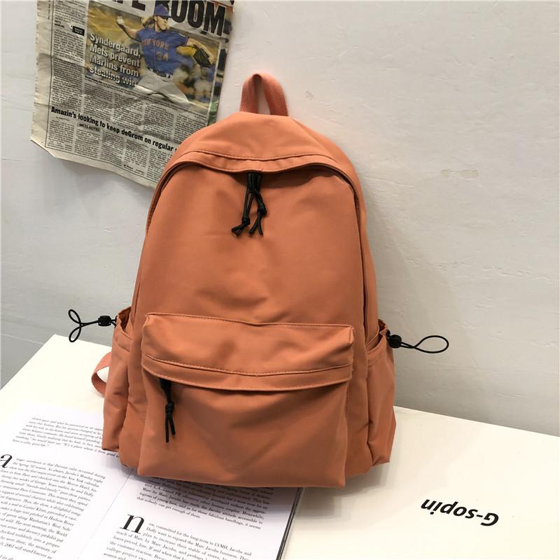 Студенческая однотонная простая сумка через плечо, большая вместимость, дорожная сумка